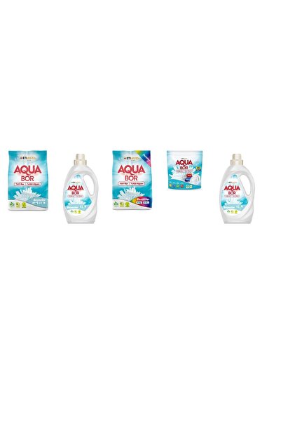 Aquabor معدن طبيعي 4 كجم أبيض + أبيض سائل + 4 كجم ألوان + تابلت + أبيض سائل م...