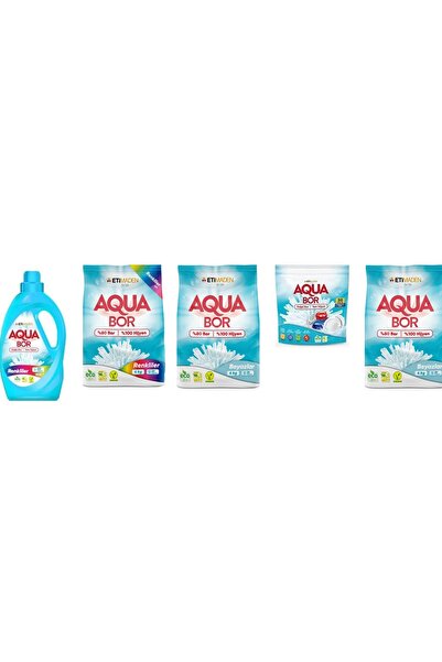 ETİ MADEN ألوان أكوا بور السائلة المعدنية الطبيعية + 4 كجم ألوان + 4 كجم أبيض...