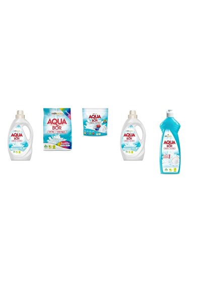 Boron أكوا بور سائل أبيض طبيعي معدني + 4 كجم من الألوان + قرص + سائل أبيض + ط...