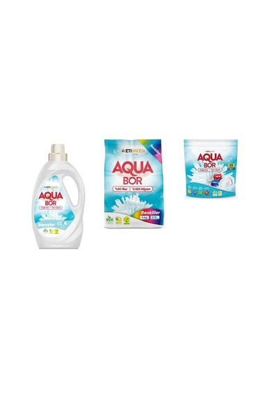 Boron أكوا بور سائل معدني طبيعي أبيض + 4 كجم من الأصباغ + مجموعة أقراص من 3 قطع