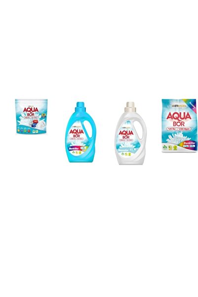 Boron أقراص أكوا بور المعدنية الطبيعية + ألوان سائلة + أبيض سائل + 4 كجم من ا...