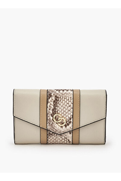 Celeste Textured Wallet with Button Closure