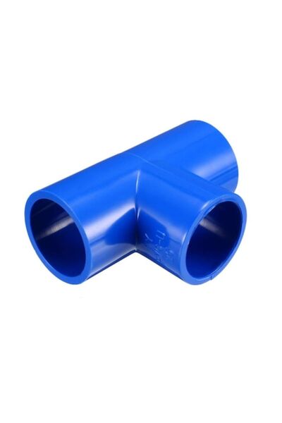 Hode Conector PVC, Albastru, 3-Căi, Racord T, 25mm, Pachet de 10