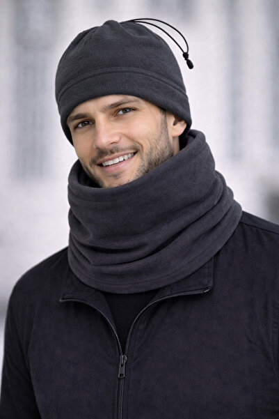 Çeşme Home Unisex Polar Neck Gaiter & Beanie 2-in-1 – Windproof, Warm-Keeping...