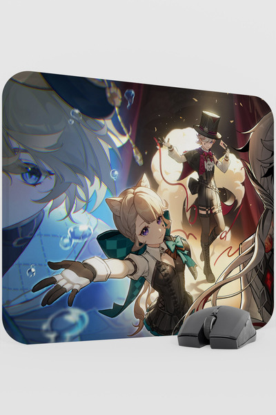 mousepad bastir لوحة ماوس ألعاب Lynette Genshin Impact Anime Player V2 - 48X4...