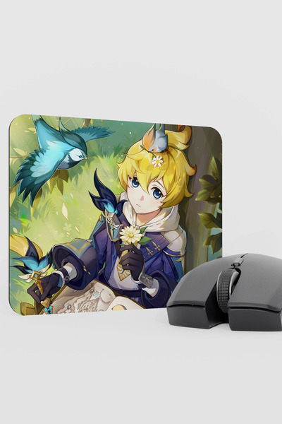 mousepad bastir لوحة ماوس للألعاب من ميكا جينشين إمباكت أنيمي جيبر V3 - 22X18