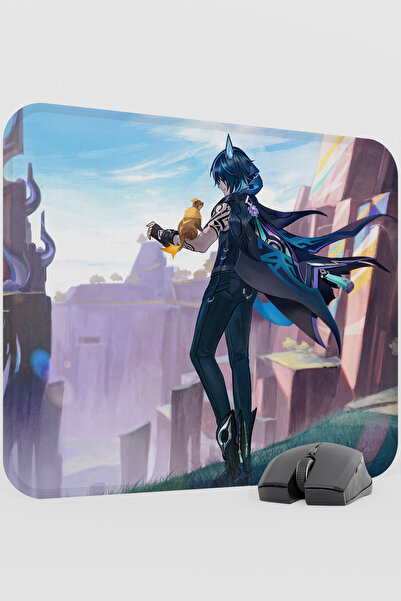 mousepad bastir لوحة ماوس ألعاب أورورون جينشين إمباكت أنيمي جيبر V4 - 48X40 XL