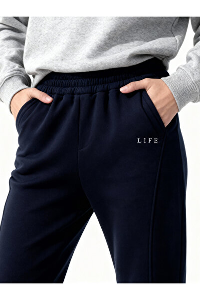 EFFRENATU Sweatpants Lacevert Life Printed