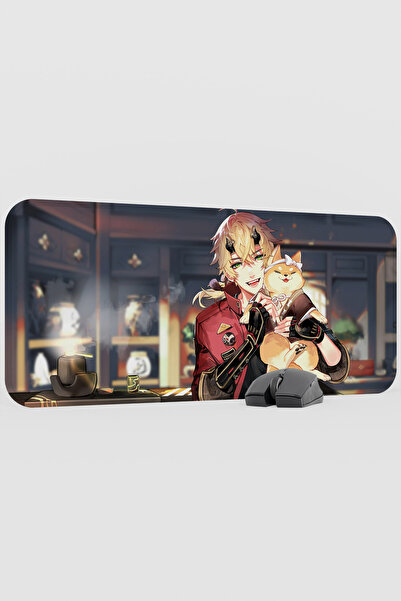 mousepad bastir لوحة ماوس الألعاب ثوما جينشين إمباكت أنيمي جيبر V1 - 70x30 XL