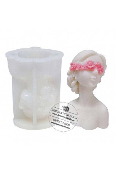 Decoratiuni Dulci Mulaj bust femeie| Privirea ascunsă sub petale