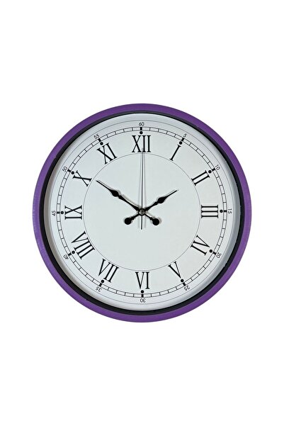 ForWhat Ceas de perete decorativ mov de 36 cm pentru birou, acasă, birou, cadou