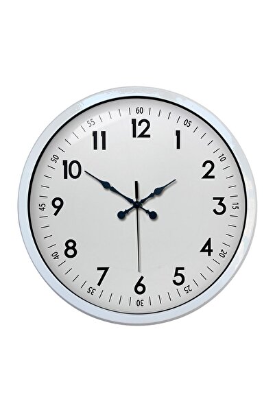 ForWhat 40cm White Metal Classic Wall Clock for Office Home Office Gift
