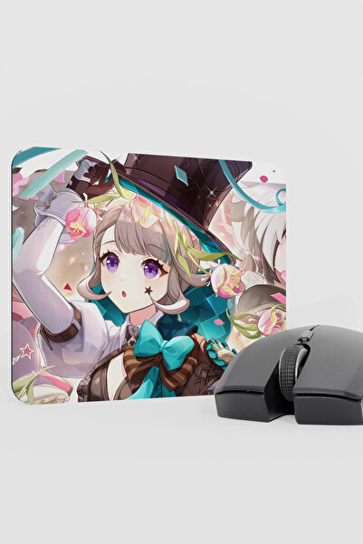 mousepad bastir لوحة ماوس للألعاب Lynette Genshin Impact Anime Player V1 - 22X18