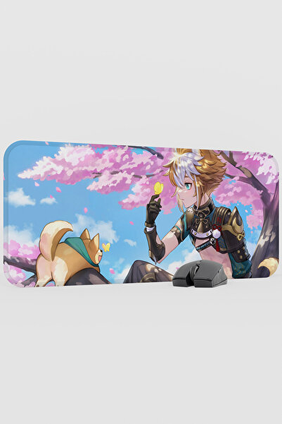 mousepad bastir لوحة ماوس الألعاب Gorou Genshin Impact Anime Player V5 - 70x3...
