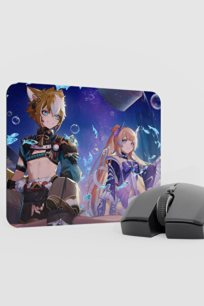 mousepad bastir لوحة ماوس للألعاب من Gorou Genshin Impact Anime Player V1 - 2...