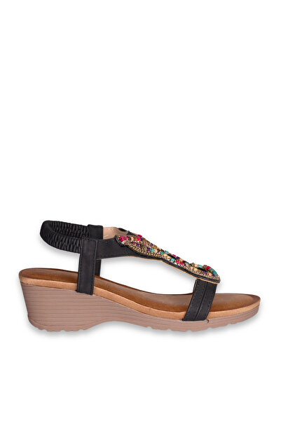 SOLMAZ Solly Zk1833-4 Black Women's Sandals