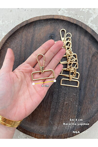 NGA's 20 Pieces of 4 cm Gold Color Non-Tarnish Bag Hanger Hook Parrot Hook Co...