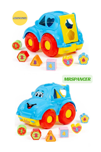 MRSPANCER 089130g - EĞİTİCİ ARABA SÖK TAK ÇIKAR ŞEKİLLİ GEOMETRİK 1 ADET