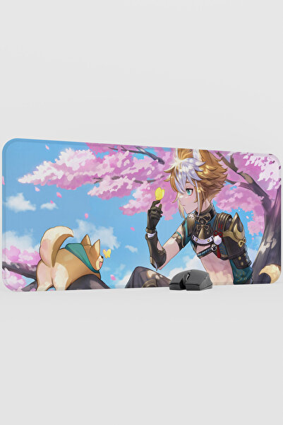 mousepad bastir Gorou Genshin Impact Anime Player V5 - 90X40 XXL Gaming Mouse...