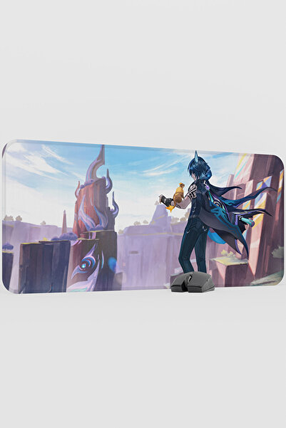 mousepad bastir لوحة ماوس ألعاب Ororon Genshin Impact Anime Player V4 - 90x40...