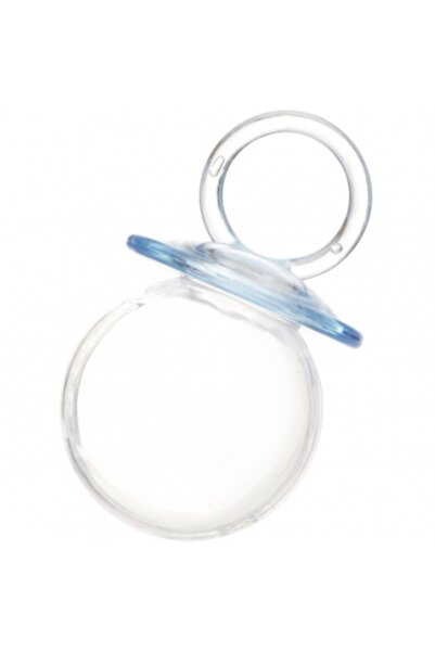 Decoratiuni Dulci Marturie Botez Baietel Suzeta Acrilica bleu fillable 8cm