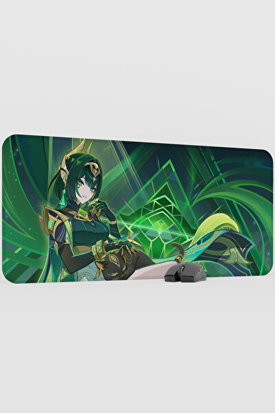 mousepad bastir Nefer Genshin Impact Anime Player V1 - 90X40 XXL Gaming Mouse...
