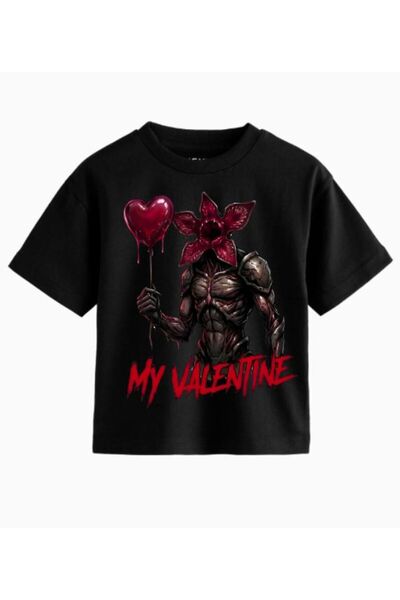 ROLY 100% Cotton Stranger Things Stranger Valentine Monster T-Shirt