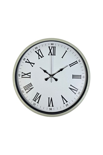 ForWhat Ceas de perete decorativ model crem de 36 cm pentru birou, acasă, bir...