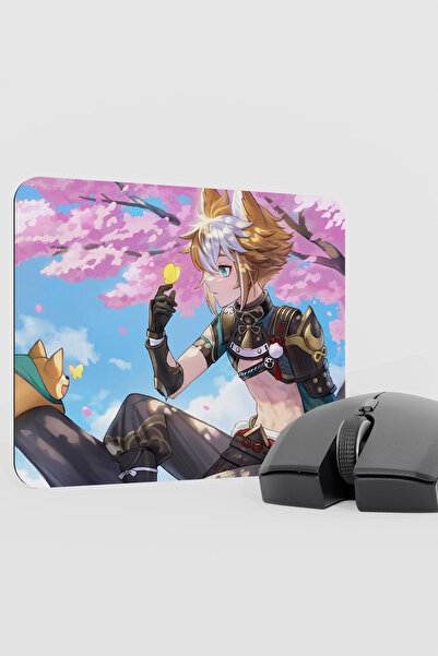 mousepad bastir لوحة ماوس الألعاب Gorou Genshin Impact Anime Player V5 - 22X18