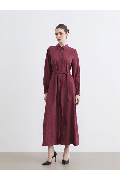 LC Waikiki Belted Modal Blend Shirt Dress