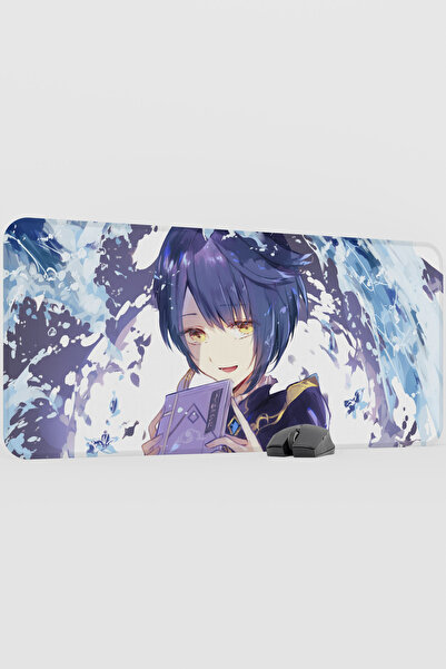 mousepad bastir Xingqiu Genshin Impact Anime Player V5 - 90x40 XXL لوحة ماوس ...