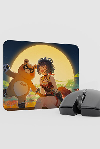 mousepad bastir Xiangling Genshin Impact Anime Player V1 - 22X18 Gaming Mouse...