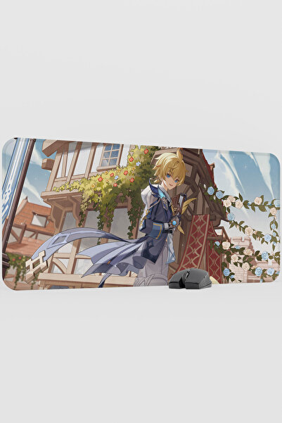 mousepad bastir لوحة ماوس للألعاب من ميكا جينشين إمباكت أنيمي جيجر V1 - 90x40...