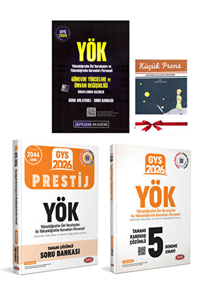 Pegem Akademi Yayıncılık 2026 Data GYS YÖK Yükseköğretim Üst Kuruluşları ve Y...