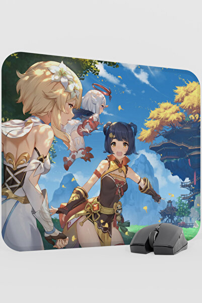 mousepad bastir Xiangling Genshin Impact Anime Player V4 - 48X40 XL Gaming Mo...