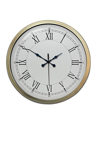 ForWhat 40cm Metal Roman Numeral Wall Clock for Office Home Office Gift