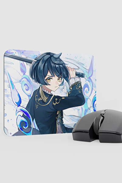 mousepad bastir Xingqiu Genshin Impact Anime Player V4 - 22X18 لوحة ماوس للألعاب