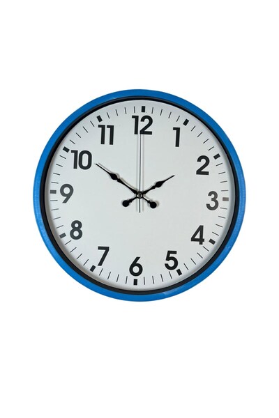 ForWhat Ceas de perete decorativ în stil albastru de 36 cm pentru birou, acas...