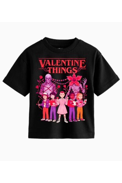 ROLY 100% Cotton Stranger Things Stranger Valentine Monster T-Shirt