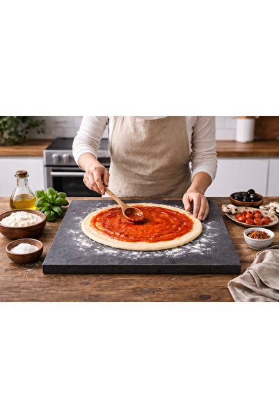 STONE EDITION حجر تشكيل العجين من البازلت 40×40 سم |   طبيعي 100% |   مضاد لل...