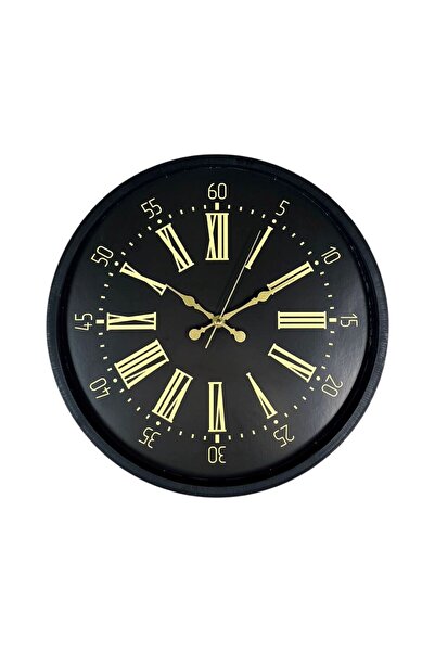 ForWhat 36cm Black Decorative Wall Clock for Office Home Office Gift