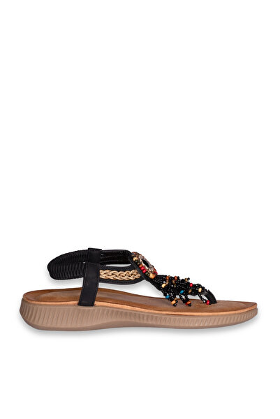 SOLMAZ Solly Zk X697-1 Black Women's Sandals