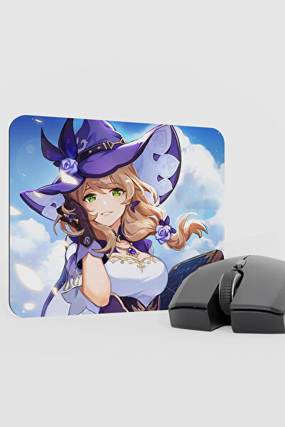 mousepad bastir لوحة ماوس الألعاب Lisa Genshin Impact Anime Player V3 - 22X18