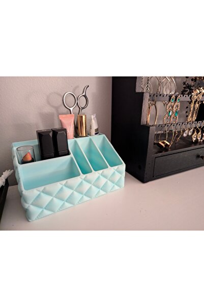 DU&ER مجموعة منظمات المكياج والحمام - منظم شفاف وعملي