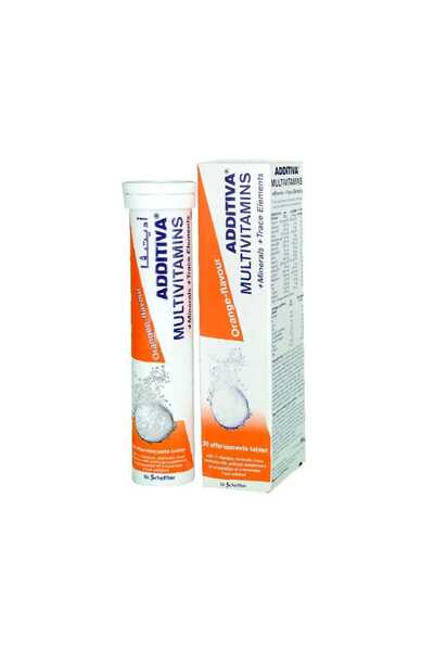 Additiva ORANGE FLAVOUR MULTIVITAMINS EFFERSCEVENT TABLETS 20S