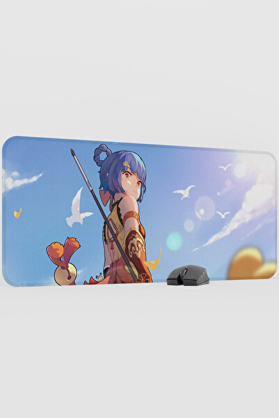 mousepad bastir Xiangling Genshin Impact Anime Gamer V2 - 90X40 XXL Gaming Mo...