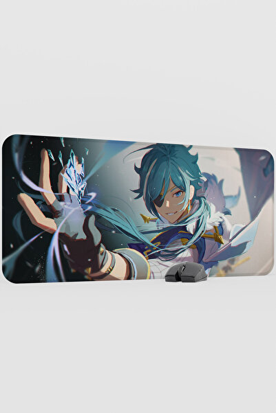 mousepad bastir Kaeya Genshin Impact Anime Player V2 - 90x40 XXL لوحة ماوس لل...