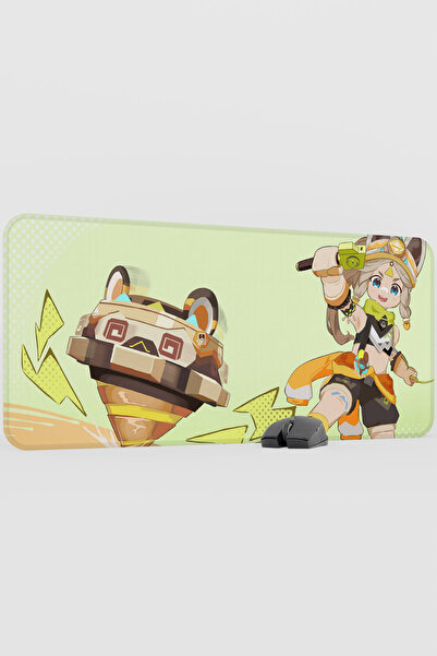 mousepad bastir Kachina Genshin Impact Anime Player V4 - 90X40 XXL Gaming Mou...