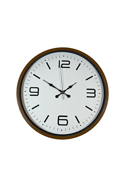 ForWhat 36cm Brown Style Decor Wall Clock for Office Home Office Gift