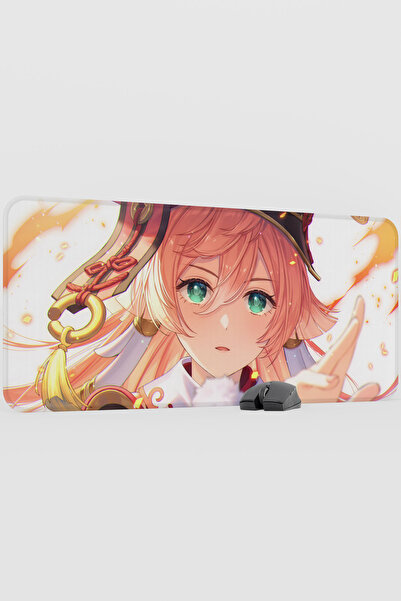 mousepad bastir Yanfei Genshin Impact Anime Player V3 - 90X40 XXL Gaming Mous...
